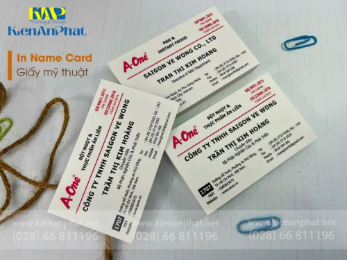 Mẫu in danh thiếp giấy mỹ thuật tại In Kiến An Phát