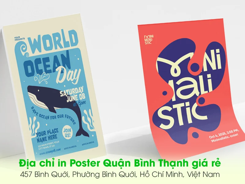 Địa chỉ in Poster Quận Bình Thạnh giá rẻ