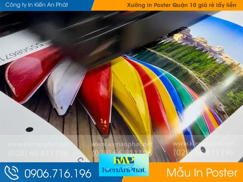 Xưởng in Poster Quận 10 giá rẻ lấy liền