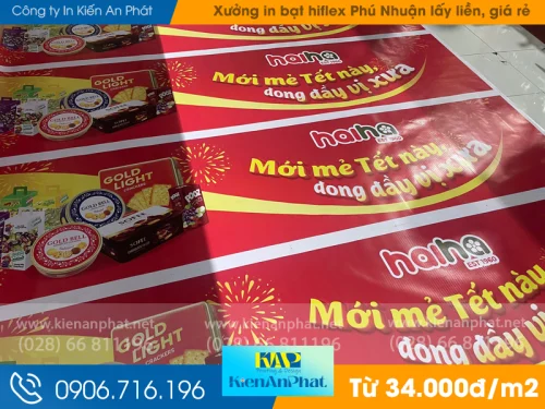 Xưởng in bạt hiflex Phú Nhuận lấy liền, giá rẻ từ 34.000đ/m2