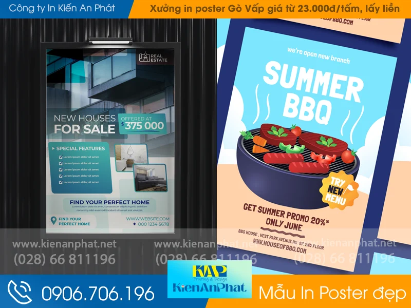 Xưởng in poster Gò Vấp giá từ 23.000đ/tấm, lấy liền