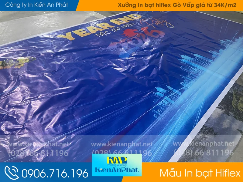 Xưởng in bạt hiflex Gò Vấp giá từ 34K/m2