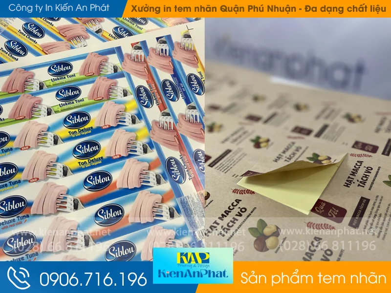 Xưởng in tem nhãn Quận Phú Nhuận: Đa dạng hình thức và chất liệu