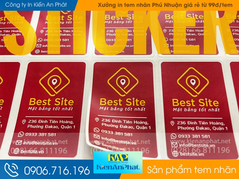 Xưởng in tem nhãn Phú Nhuận giá rẻ từ 99đ/tem