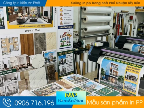 Xưởng in pp trong nhà Phú Nhuận lấy liền: Giá chỉ từ 60K/m2