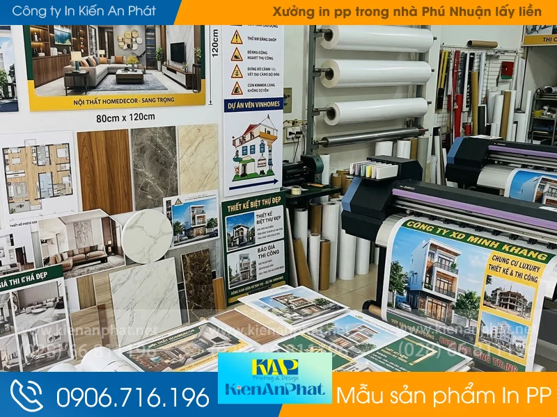 Xưởng in pp trong nhà Phú Nhuận lấy liền: Giá chỉ từ 60K/m2