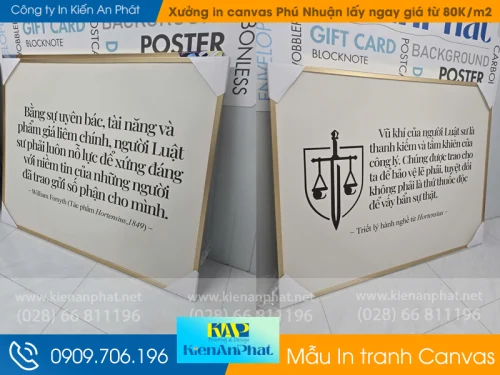 Xưởng in canvas Phú Nhuận lấy ngay giá từ 80K/m2