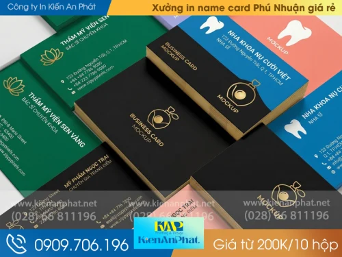 Xưởng in name card Phú Nhuận giá rẻ chỉ từ 200.000đ/10 hộp