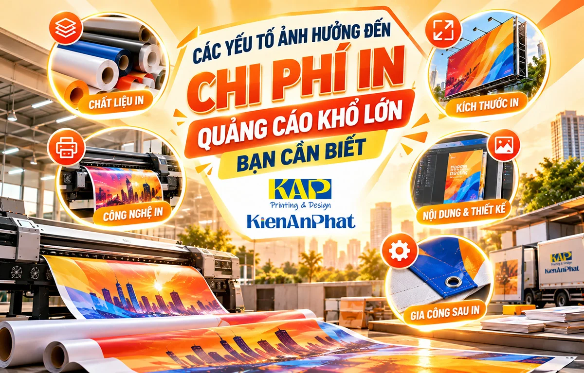 Các Yếu Tố Ảnh Hưởng Đến Chi Phí In Quảng Cáo Khổ Lớn Bạn Cần Biết