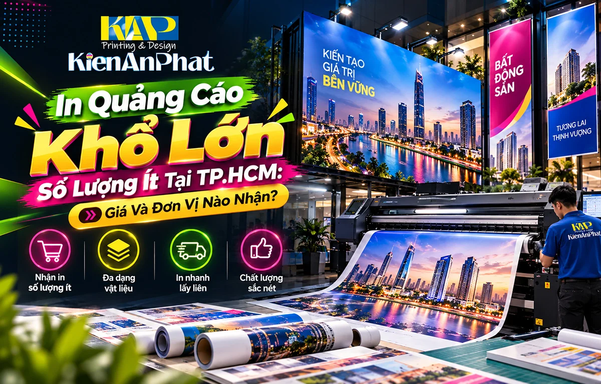 In Quảng Cáo Khổ Lớn Số Lượng Ít Tại TP.HCM: Giá Và Đơn Vị Nào Nhận?