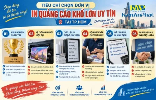Tiêu Chí Chọn Đơn Vị In Quảng Cáo Khổ Lớn Uy Tín Tại TP.HCM