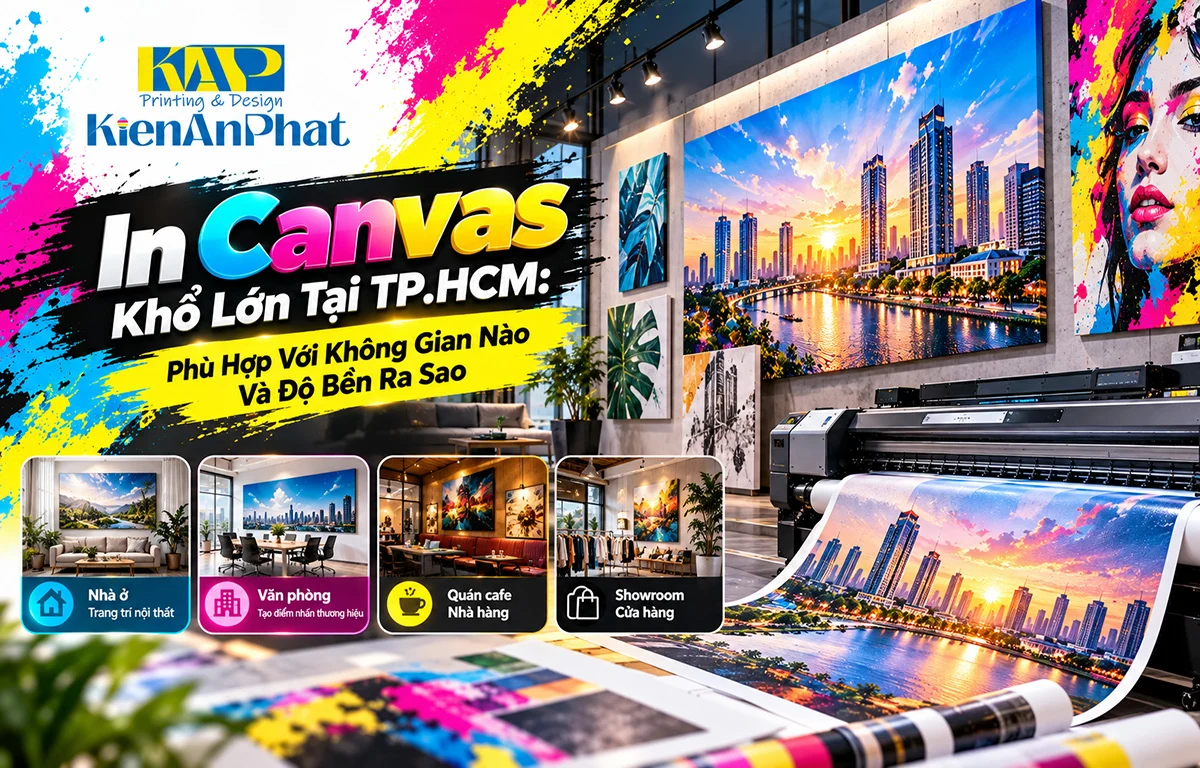 In Canvas Khổ Lớn Tại TP.HCM: Phù Hợp Với Không Gian Nào Và Độ Bền Ra Sao
