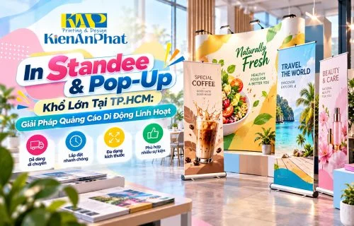 In Standee và Pop-Up Khổ Lớn Tại TP.HCM: Giải Pháp Quảng Cáo Di Động Linh Hoạt