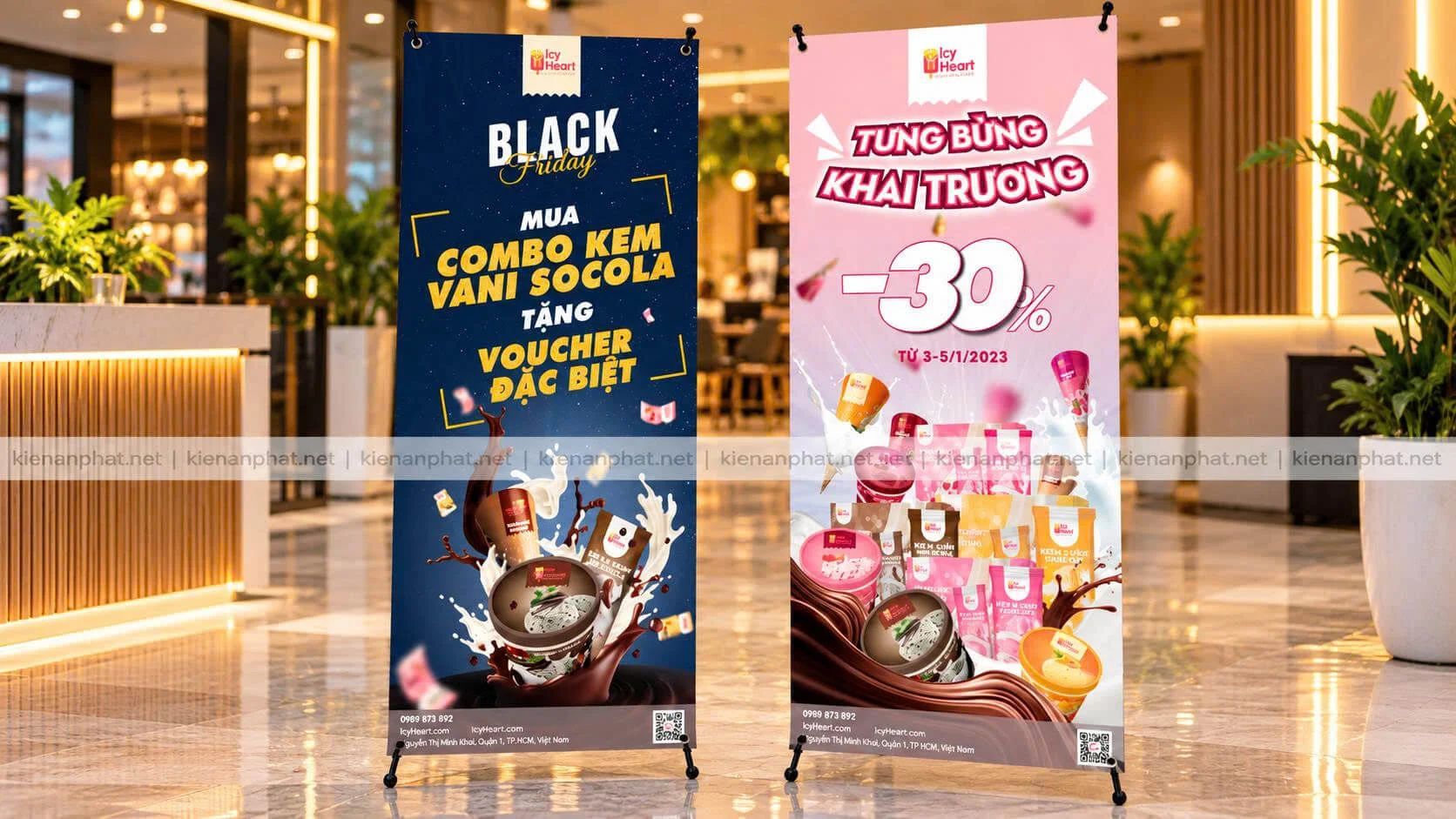 In Standee Quảng Cáo Tại Điểm Bán